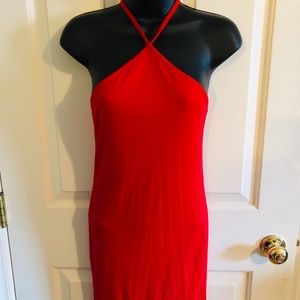 Red bodycon dress